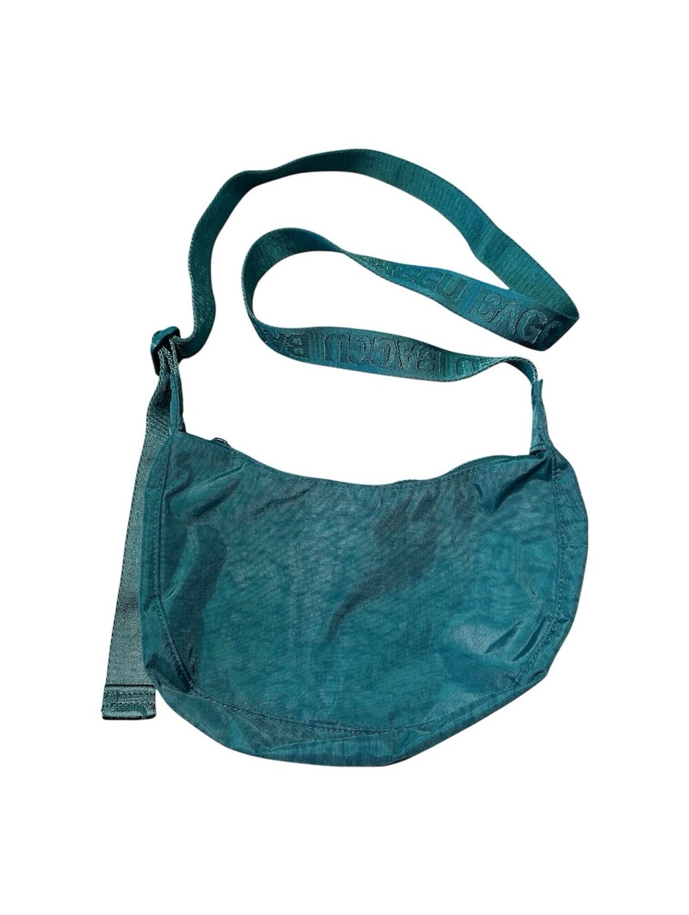 Baggu Small Nylon Crescent Bag in Cypress